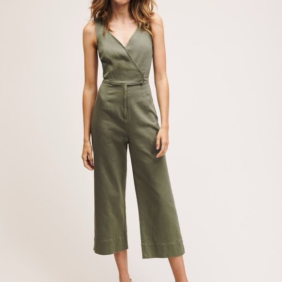 Dynamite Pants - Dynamite Faux Wrap Jumpsuit